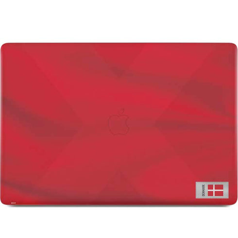 Denmark Soccer Flag MacBook Skins